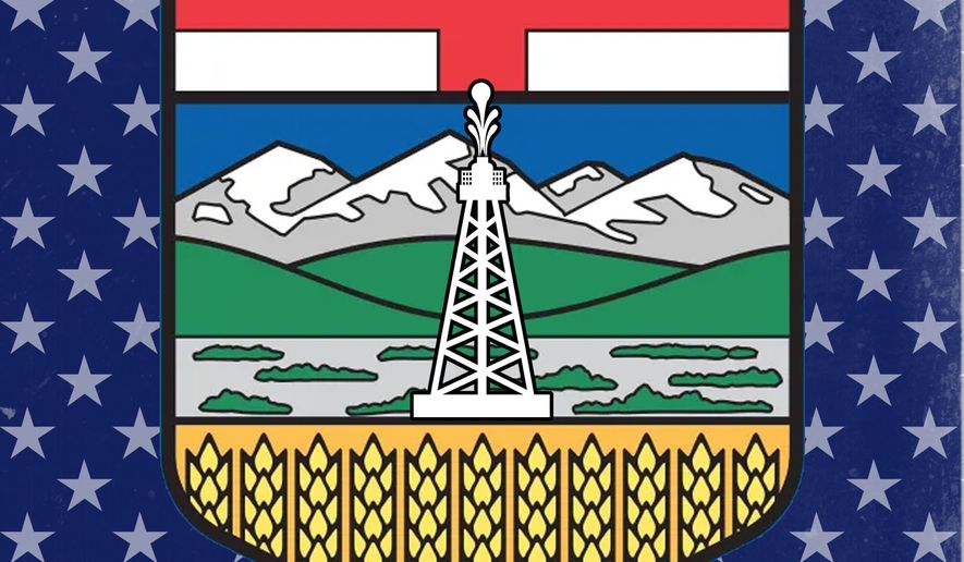Albert, Canada's energy and America's 51st state illustration by Linas Garsys / The Washington Times