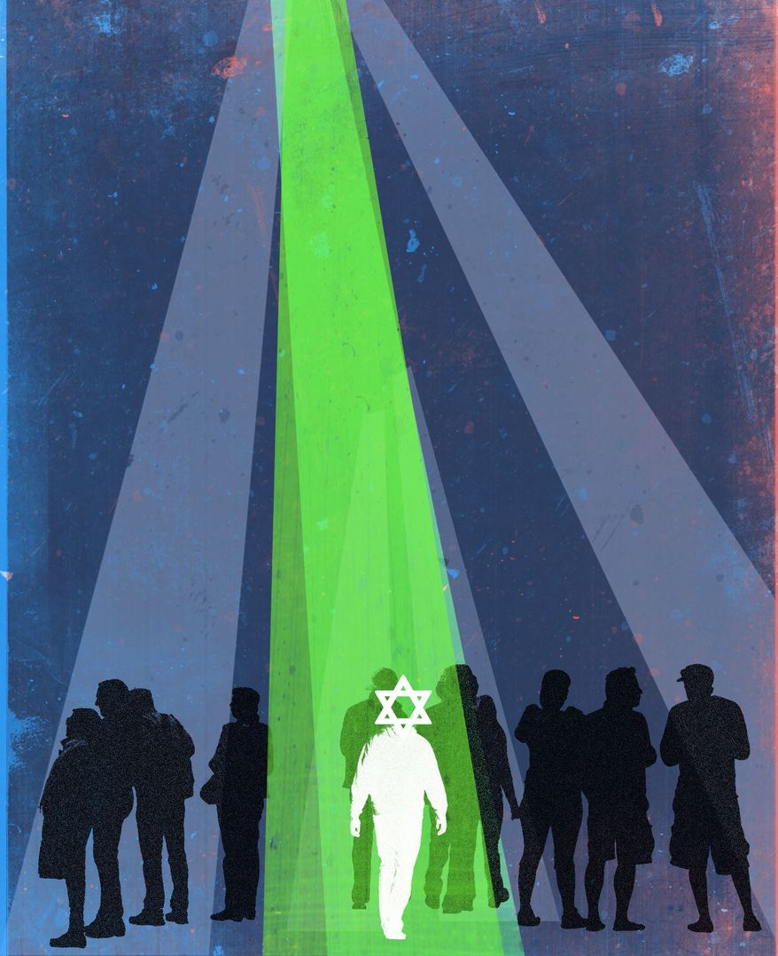 Attacks against Jews illustration by Linas Garsys / The Washington Times