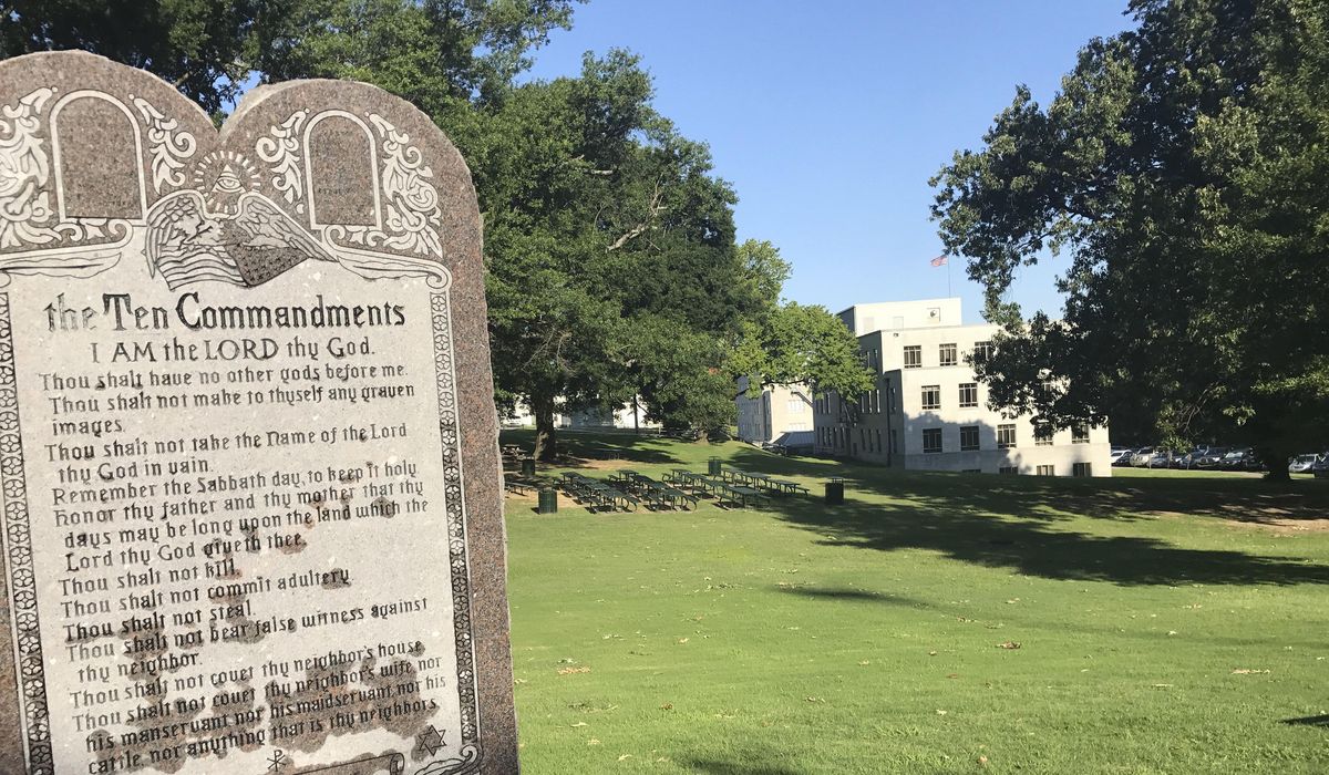 NextImg:Ten Commandment displays get court challenges in Arkansas, Illinois