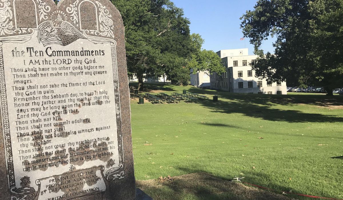 NextImg:Families file suit challenging Arkansas law that requires Ten Commandments be posted in classrooms