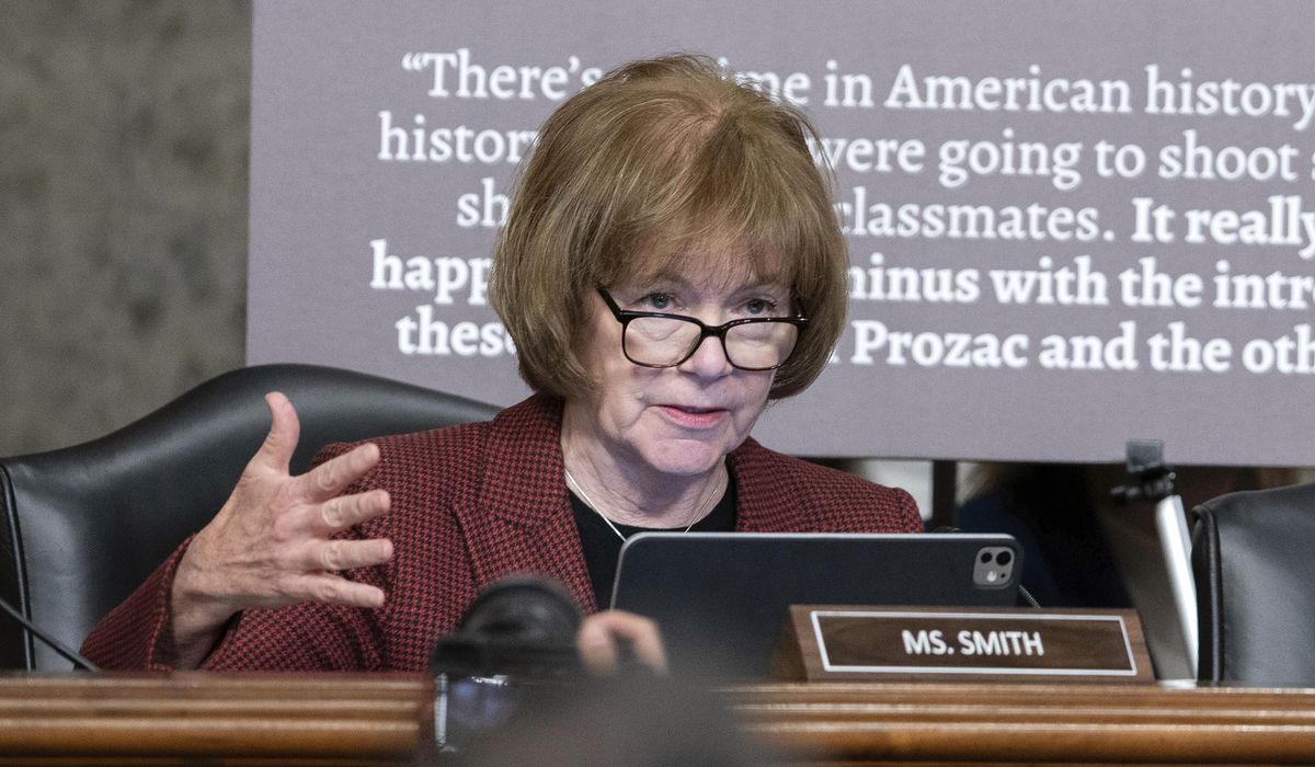 NextImg:Minnesota Sen. Tina Smith contemplates increased security after shooting of Democratic lawmakers
