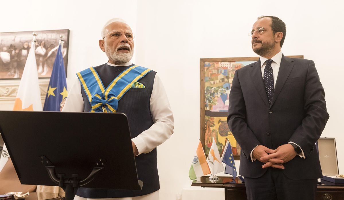 NextImg:India and Cyprus to step up defense, maritime and cybersecurity cooperation, Indian PM says