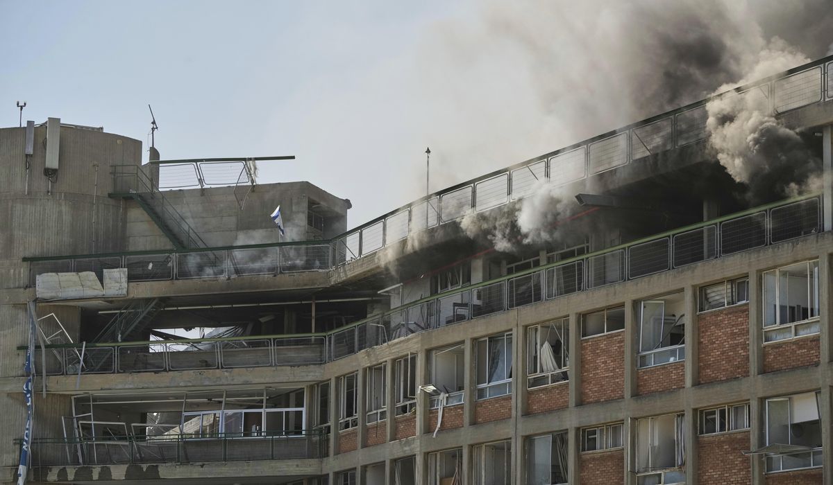 NextImg:Israel threatens Iran’s top leader after missiles damage hospital and wound more than 200