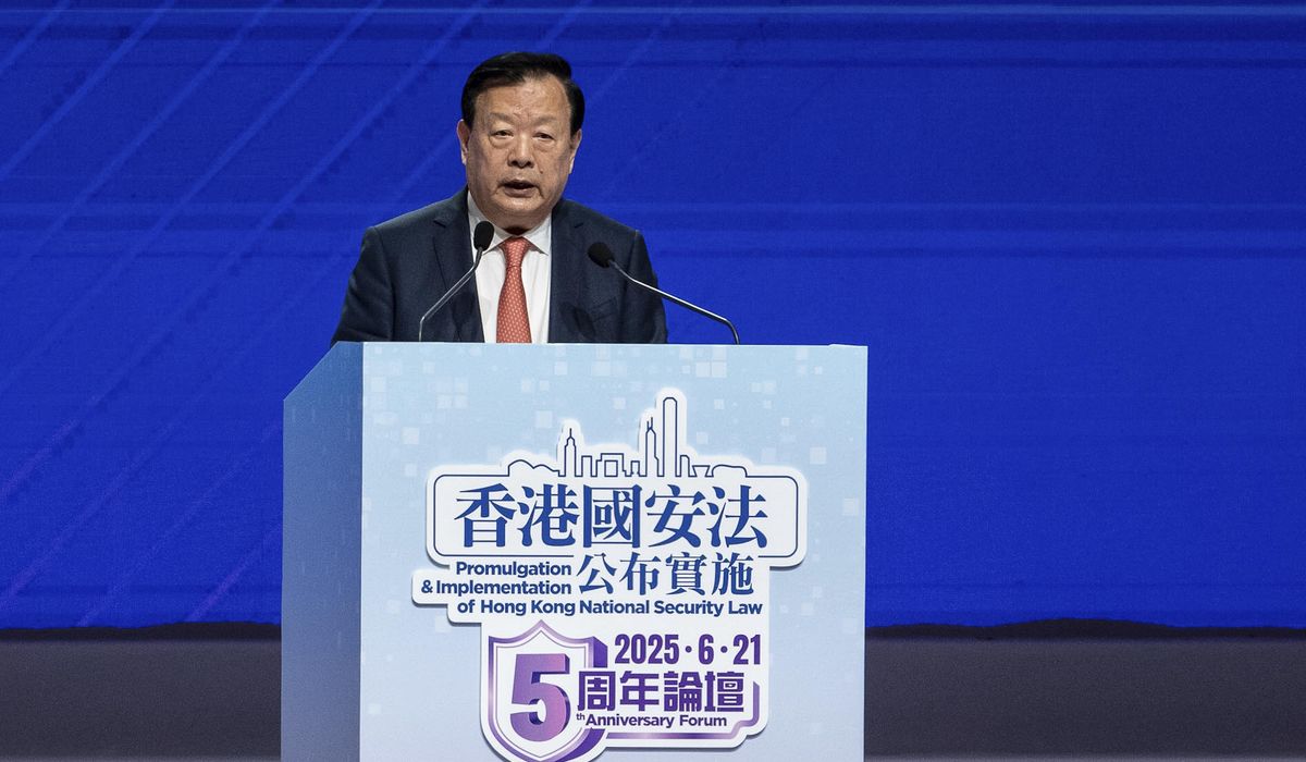 NextImg:Beijing official overseeing Hong Kong warns of persisting national security threats