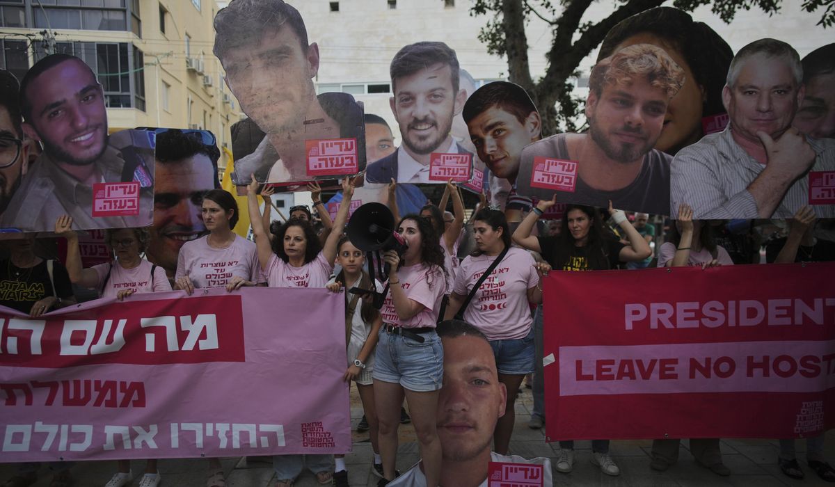 NextImg:Israel recovers the remains of 3 more hostages from Gaza