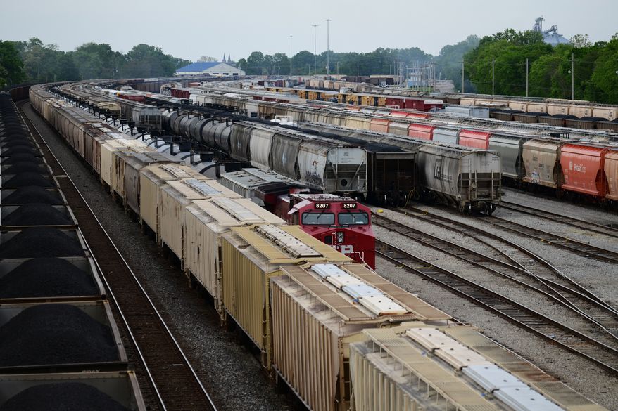 A railway yard in Illinois, playing a vital role in the modern supply chain and logistics network. (Shutterstock.com)