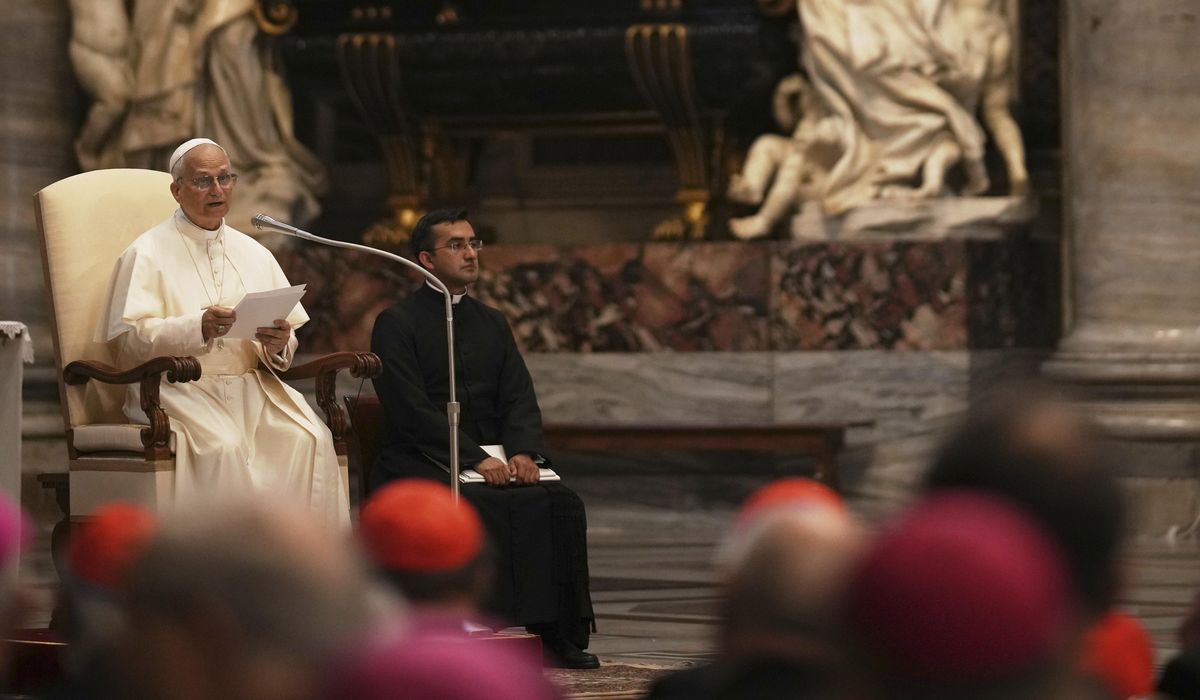 NextImg:Pope Leo tells bishops to embrace celibacy, confront abuse without compromise