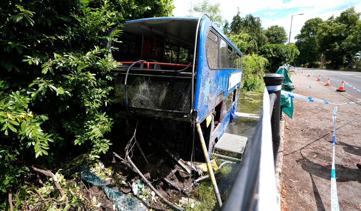 NextImg:Double-decker bus carrying students plunges into river in England in ‘terrifying’ crash
