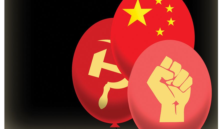 Socialist takeover of the Democratic Party illustration by Alexander Hunter/The Washington Times