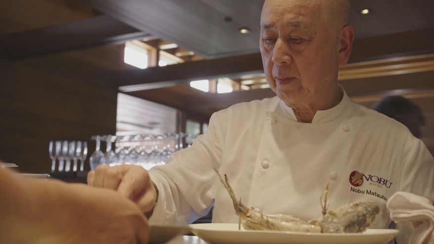 This image released by Vertical Entertainment shows chef Nobuyuki Matsuhisa in a scene from the documentary "Nobu." (Vertical Entertainment via AP)