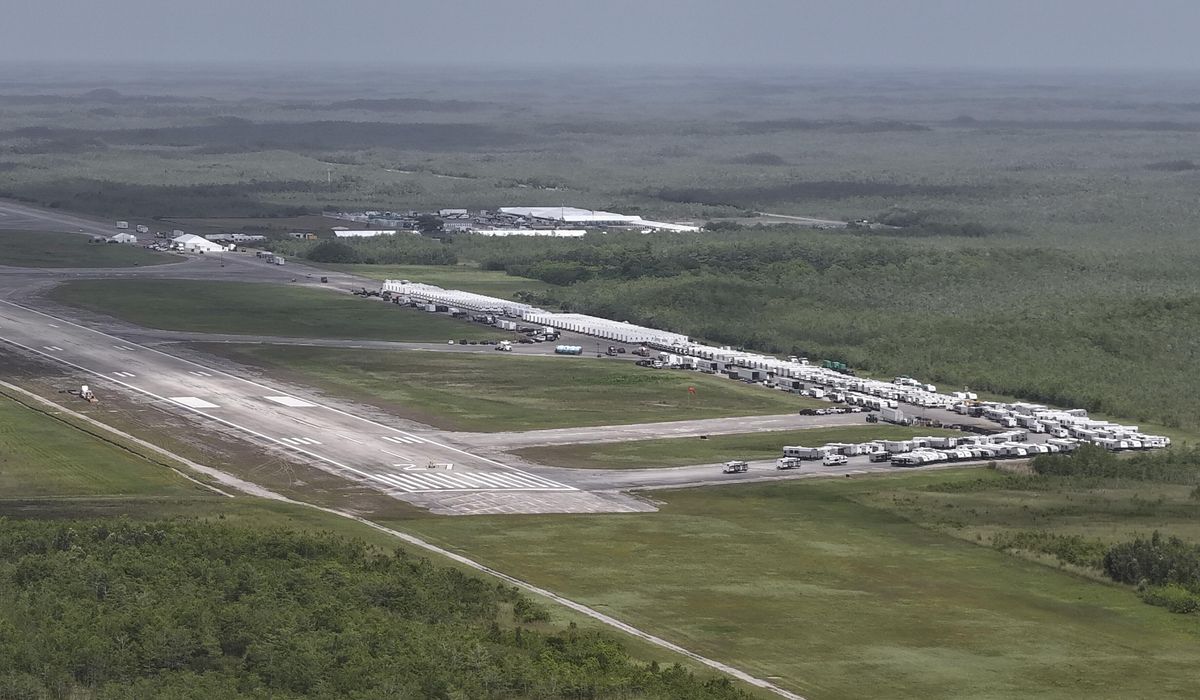 NextImg:Environmental groups sue to block migrant detention center rising in Florida Everglades