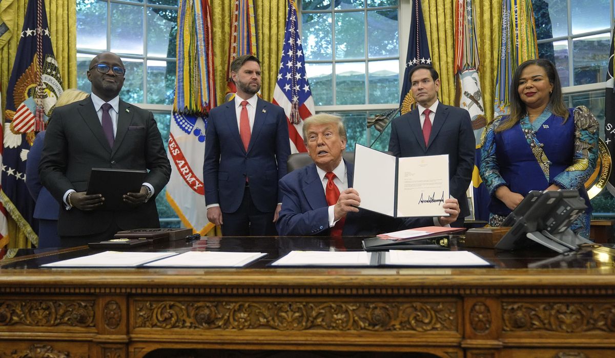 NextImg:Trump again presides as peacemaker — this time bringing together Rwanda and Congo