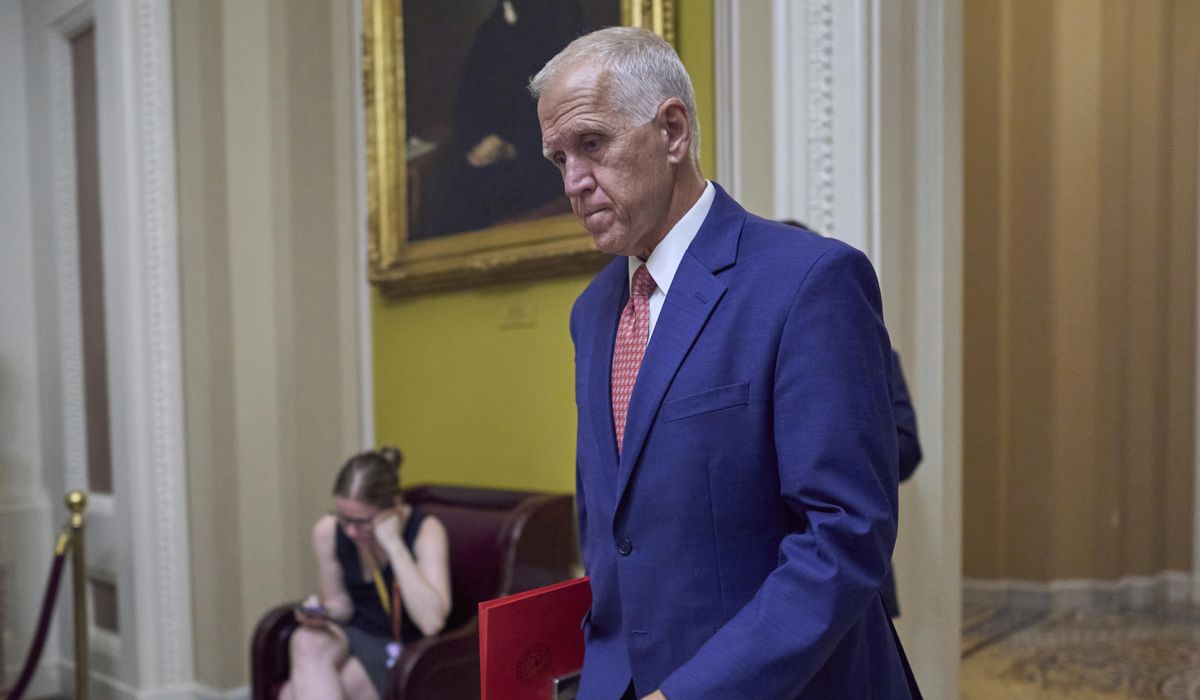 NextImg:North Carolina Sen. Thom Tillis, facing Trump primary threat, will not seek reelection in 2026