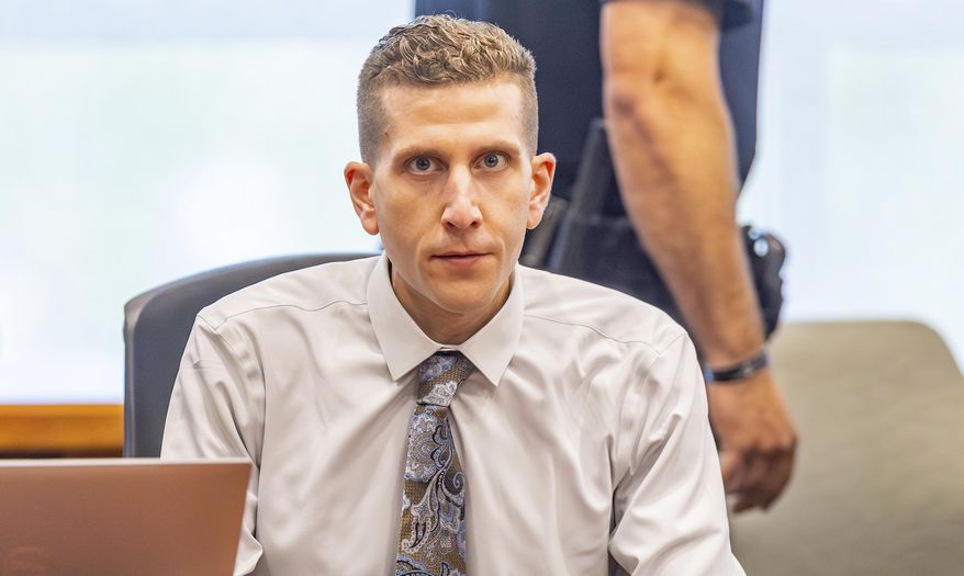 Brian Kohberger, charged in the murders of four University of Idaho students, appears at the Ada County Courthouse, Wednesday, July 2, 2025, in Boise, Idaho. (AP Photo/Kyle Green, Pool)