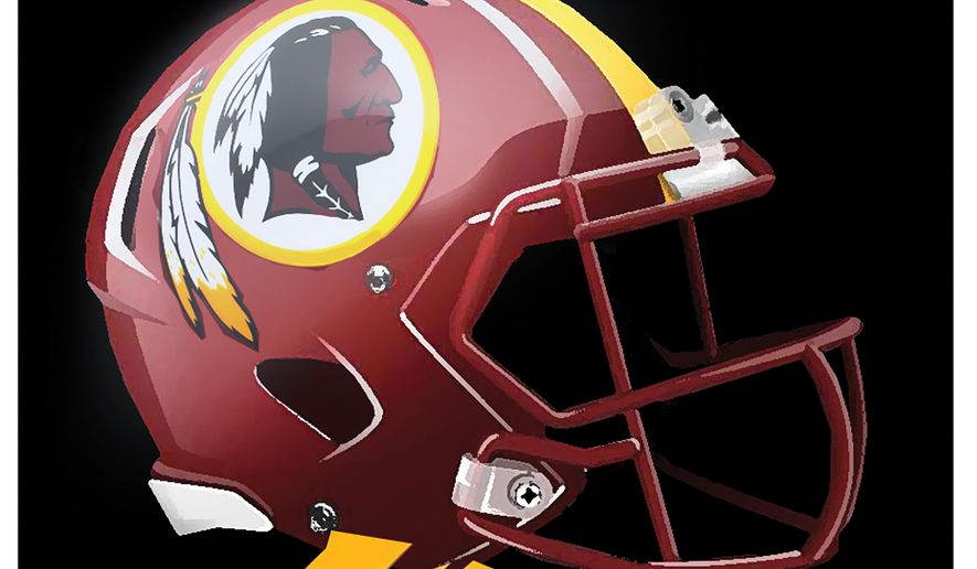 Washington Redskins not Washington Commanders illustration by Alexander Hunter/The Washington Times