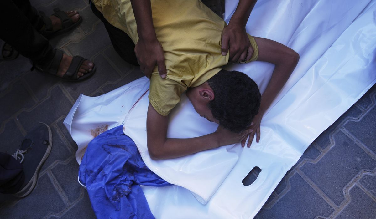 NextImg:Israeli strikes kill at least 30 in Gaza as Palestinian war deaths top 58,000