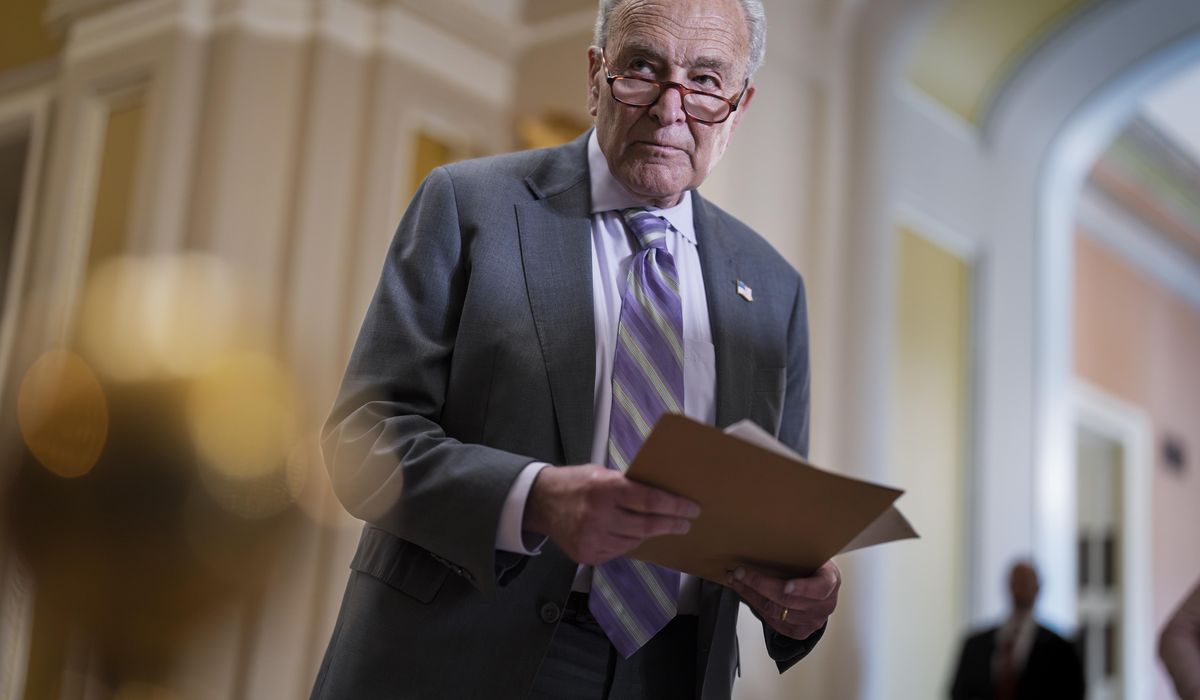 NextImg:Chuck Schumer wants White House budget chief fired for advocating for a partisan spending process