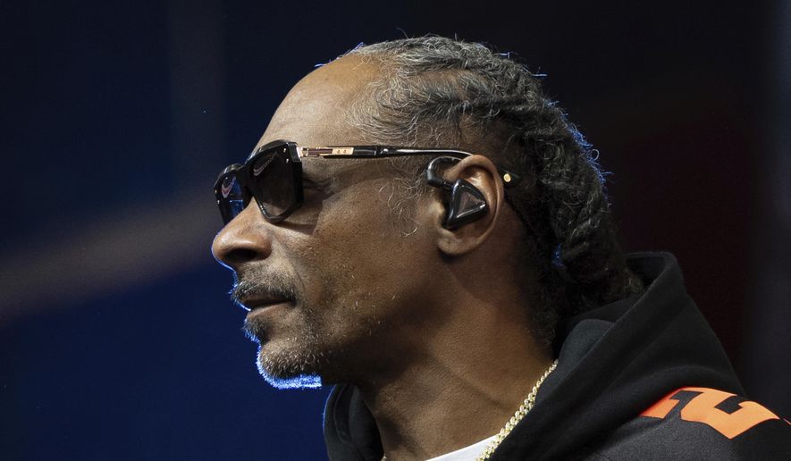 Snoop Dogg performs in Vancouver, British Columbia, June 7, 2025. (Ethan Cairns/The Canadian Press via AP, file)