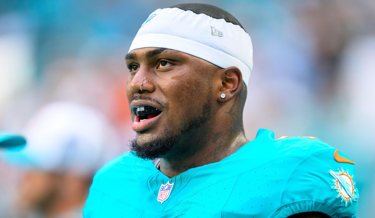 NextImg:Miami Dolphins’ Bayron Matos airlifted to hospital after training camp injury