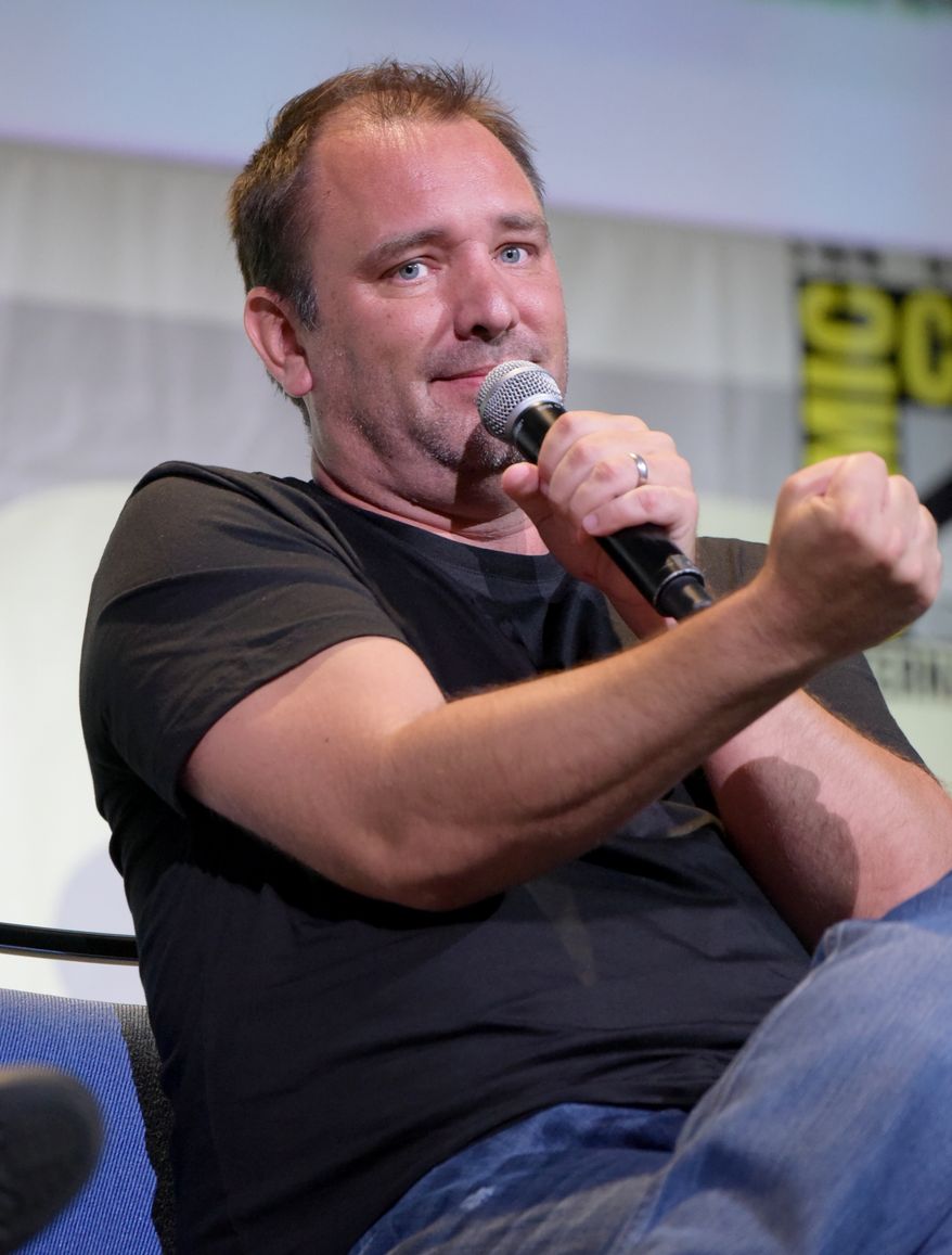 Trey Parker attends the "South Park" panel on day 2 of Comic-Con International on Friday, July 22, 2016, in San Diego. (Photo by Richard Shotwell/Invision/AP)