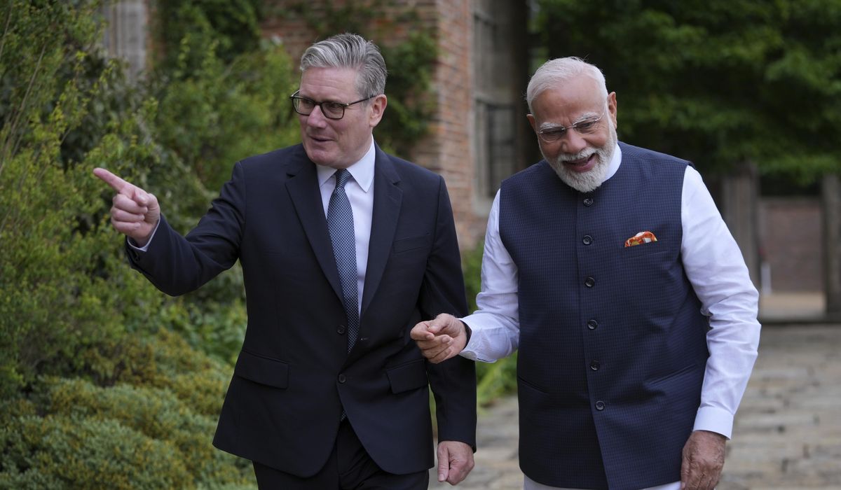 NextImg:Leaders Starmer and Modi hail long-sought India-U.K. trade deal as historic