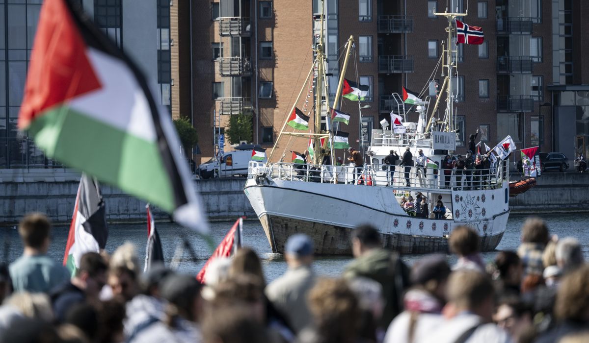 NextImg:Israel again intercepts Gaza-bound ship carrying activists and humanitarian aid