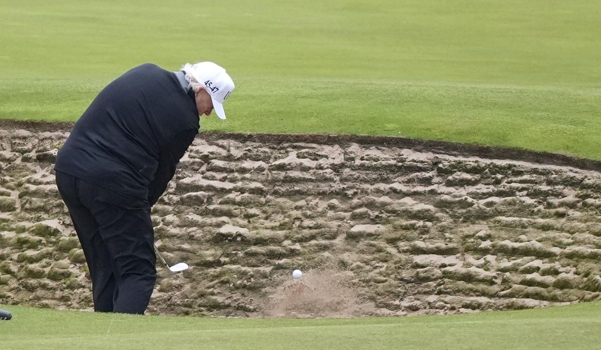NextImg:Trump once decried the idea of presidential vacations. His Scotland trip is built around golf