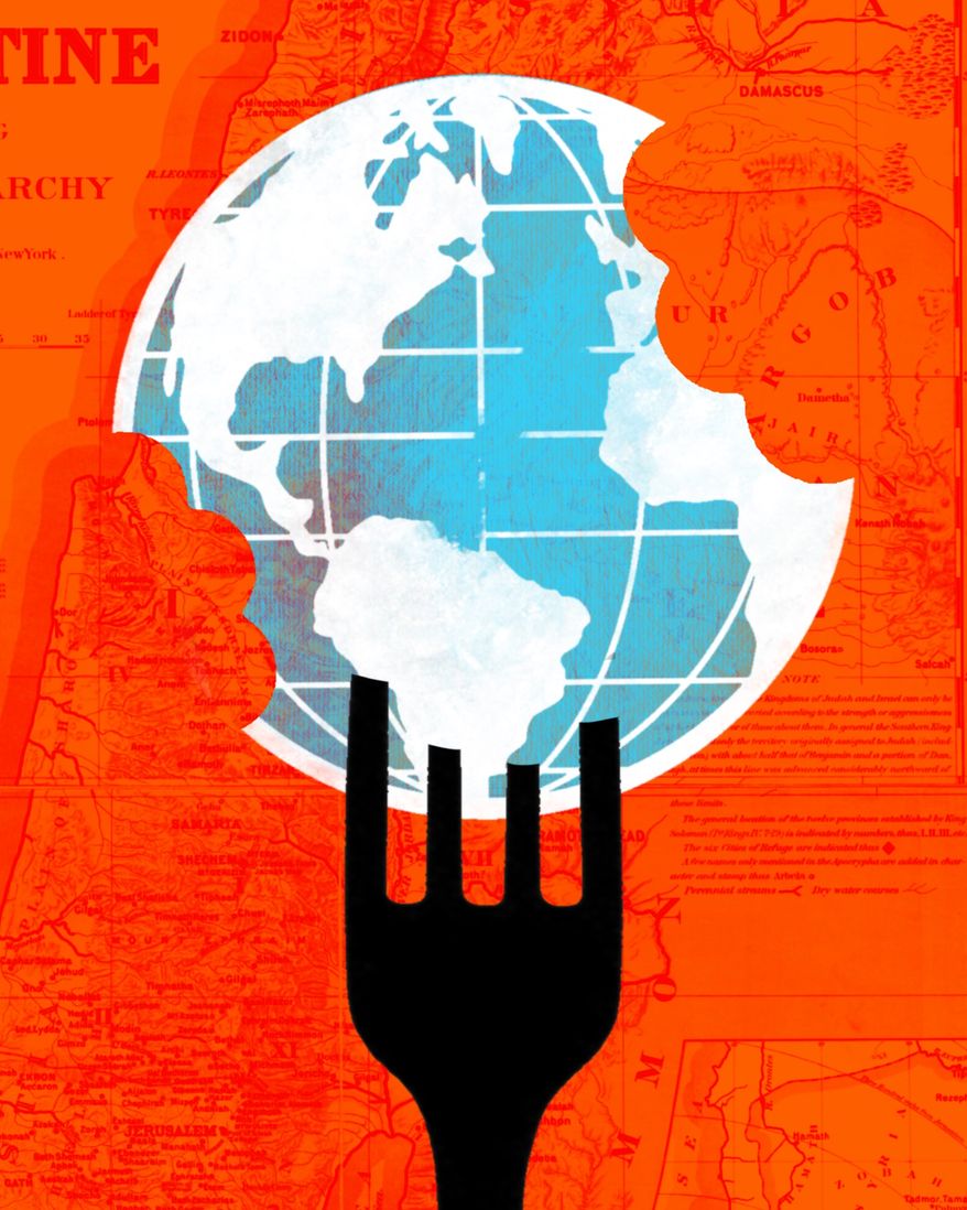 Starvation around the world illustration by Linas Garsys / The Washington Times