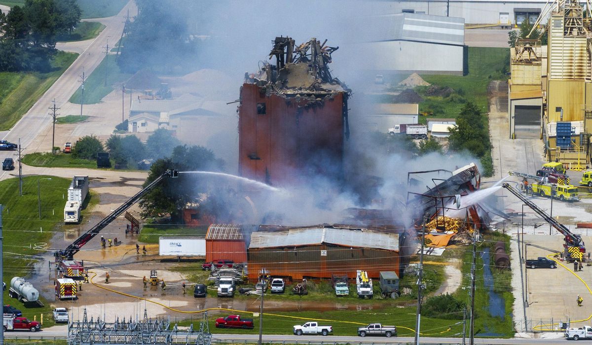 NextImg:Nebraska plant explosion killed 2 girls and an employee, and the fire is still burning