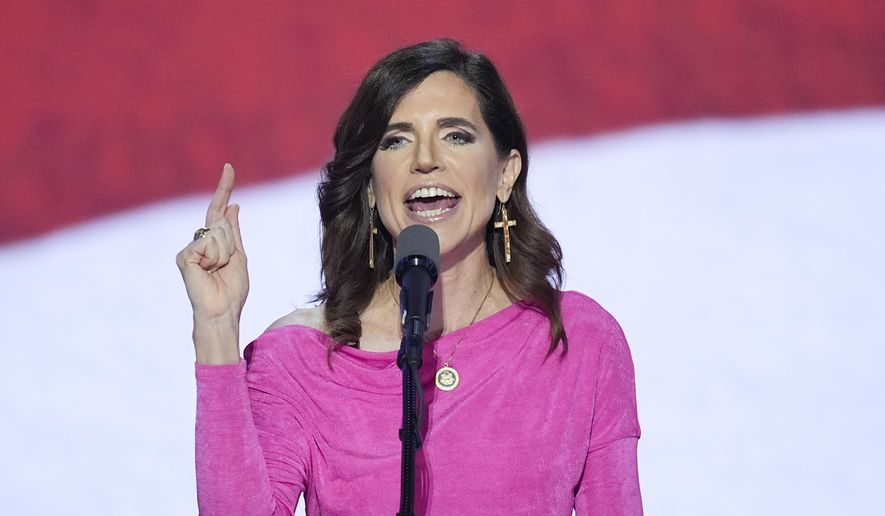 Rep. Nancy Mace, R-S.C., speaks during the Republican National Convention, July 17, 2024, in Milwaukee. (AP Photo/J. Scott Applewhite, File)