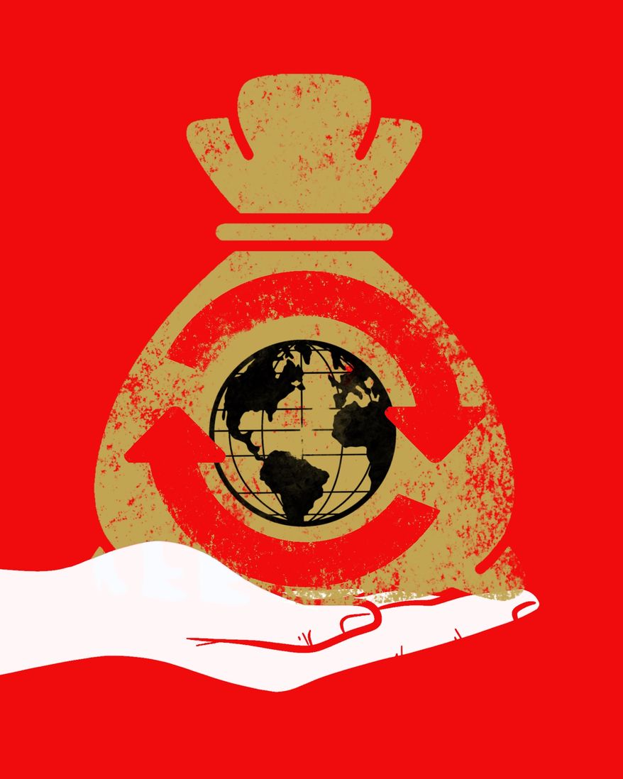 American trade policy loophole, the “de minimis rule” illustration by Linas Garsys / The Washington Times