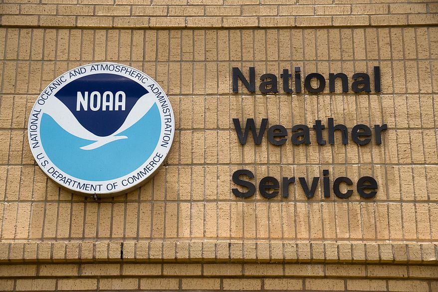 This photo shows the National Weather Service monitoring station in Brownville, Texas, May 23, 2014. (David Pike/Valley Morning Star via AP, File)