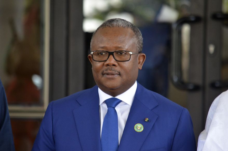 Guninea Bissau President Umaro Sissoco Embalo, poses for a photo, prior to the start of the ECOWAS meeting in Abuja, Nigeria, Sunday, Dec 15, 2024. (AP Photo/Olamikan Gbemiga, file)