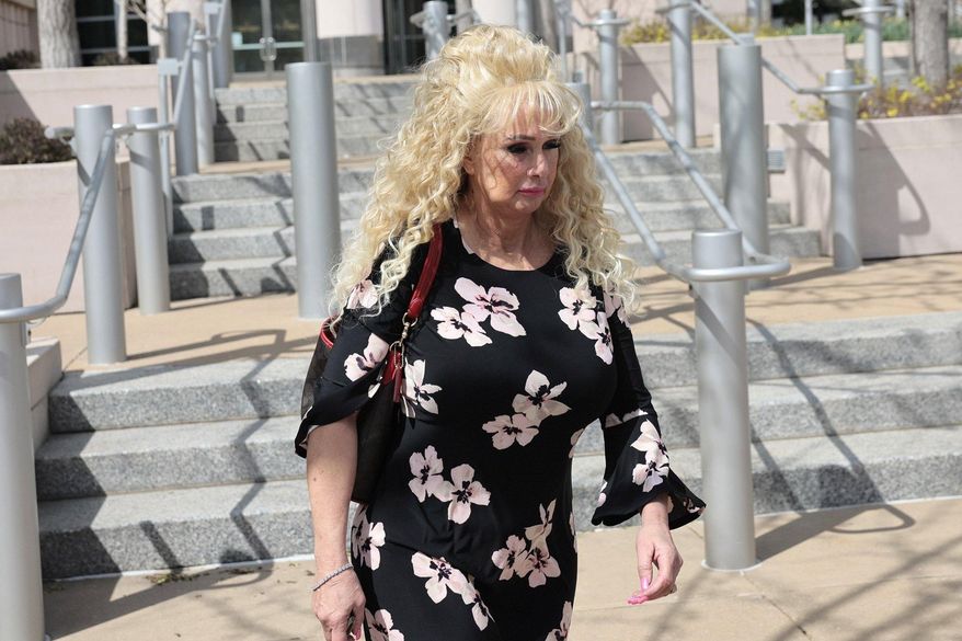 Tonia Haddix leaves the Thomas F. Eagleton U.S. Courthouse after entering guilty pleas to two counts of perjury and one count of obstruction of justice on March 31, 2025, in downtown St. Louis. (Laurie Skrivan/St. Louis Post-Dispatch via AP)