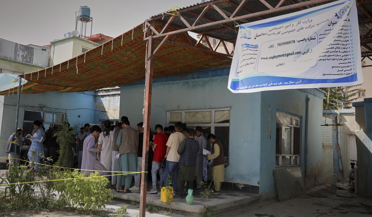 NextImg:The Taliban registers 1,800 unemployed Afghan refugees for jobs in Qatar