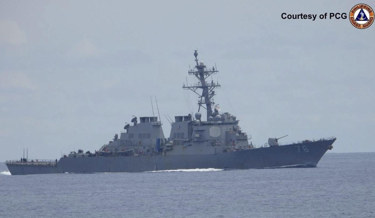 NextImg:U.S. briefly deploys 2 warships to a disputed South China Sea shoal after Chinese collision