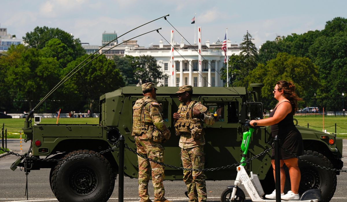 NextImg:Trump can’t take over D.C. police but federal troops ramping up show of force in the city