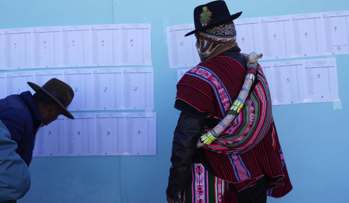 NextImg:Bolivia heads to a runoff after an election ends two decades of ruling party dominance
