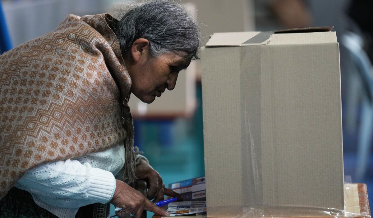 NextImg:Polls in Bolivia open for national elections that could empower the right wing