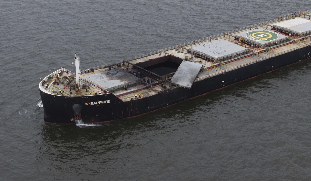NextImg:Explosion on cargo ship closes Baltimore shipping channel near site of 2024 bridge collapse