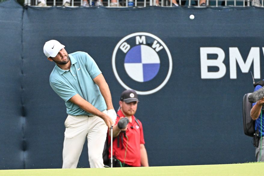during the final round of the BMW Championship at Caves Valley Golf Club in Owings Mills, MD, August 17, 2025 (Photo by All-Pro Reels for the Washington Times)