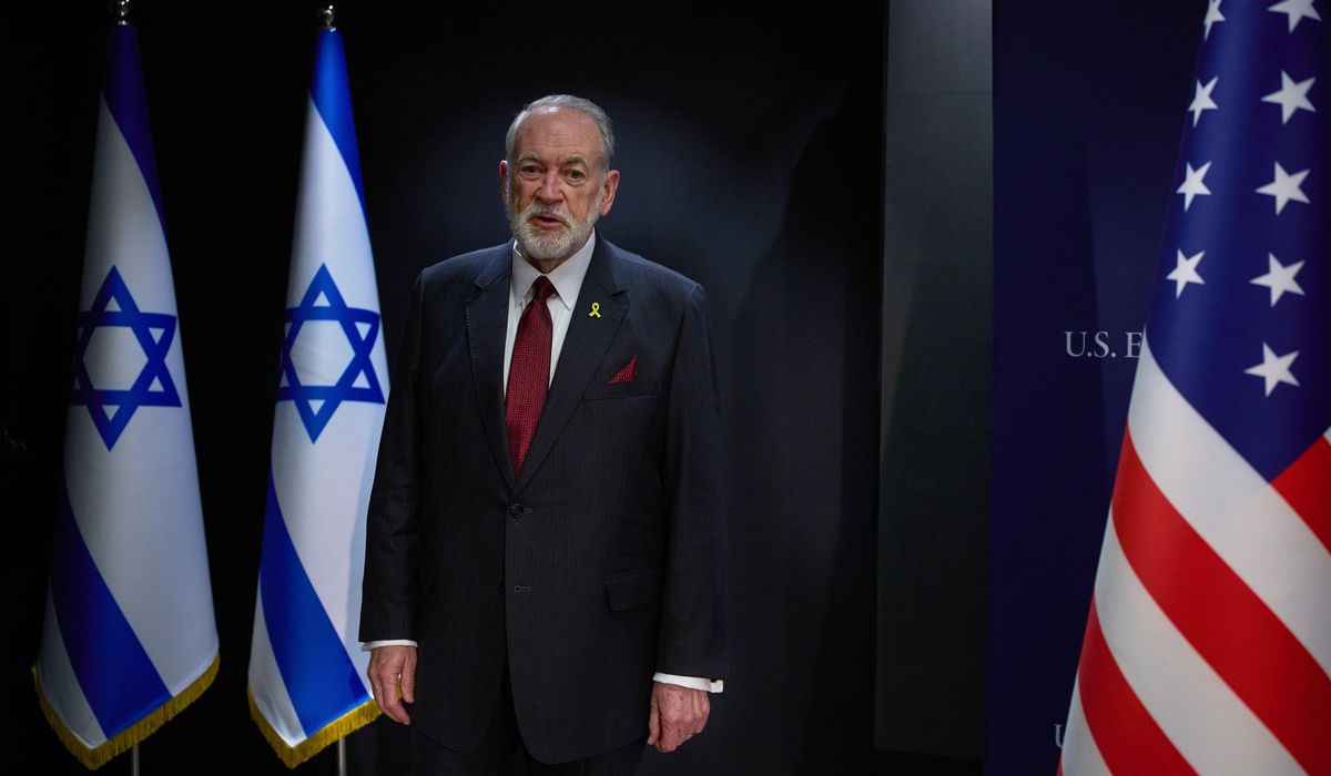 NextImg:Mike Huckabee says U.K. official ‘delusional’ over claim Britain played key role in Gaza peace deal