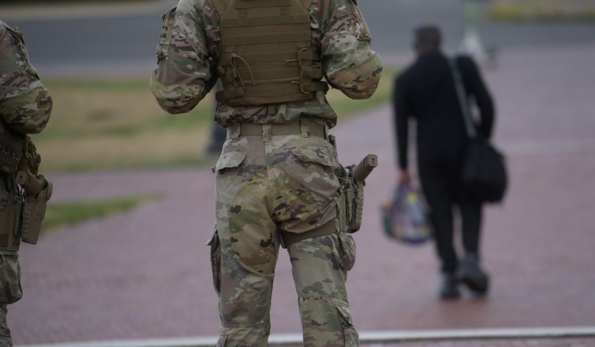 NextImg:National Guard troops patrolling D.C. are now armed