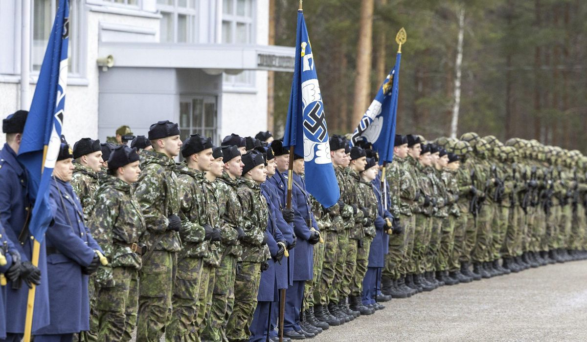 NextImg:Swastikas still linger on some flags in Finland’s air force, but are on the way out