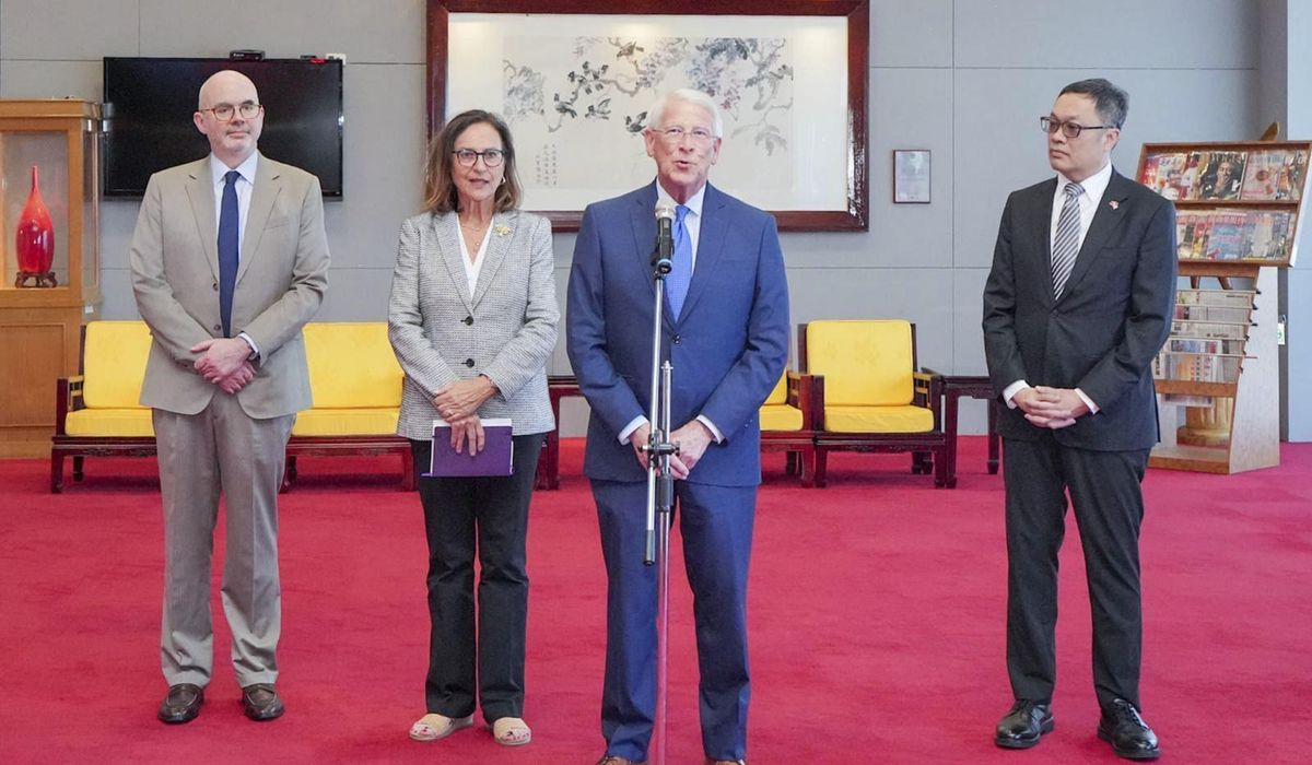 NextImg:China criticizes U.S. senators’ Taiwan visit, calls it a threat to sovereignty