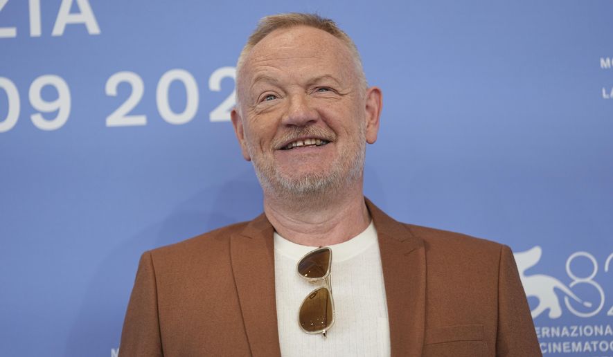 Jared Harris poses for photographers at the photo call for the film 'A House of Dynamite' during the 82nd edition of the Venice Film Festival in Venice, Italy, on Tuesday, Sept. 2, 2025. (Photo by Scott A Garfitt/Invision/AP)