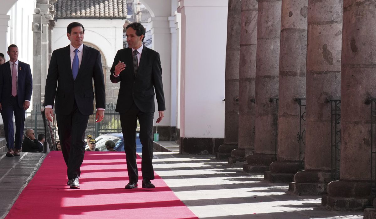 NextImg:Rubio announces $13.5 million for Ecuador to combat drug violence