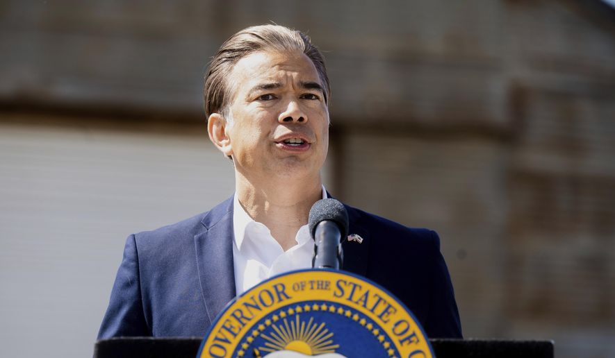 California Attorney General Rob Bonta speaks during a news conference in Ceres, Calif., April 16, 2025. (AP Photo/Noah Berger) ** FILE **