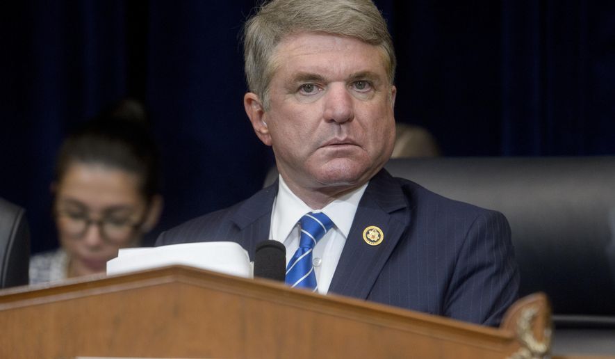 House Committee on Foreign Affairs Chairman Michael McCaul, R-Texas, presides over a House Committee on Foreign Affairs hearing on Capitol Hill, in Washington, Sept. 24, 2024. (AP Photo/Rod Lamkey, Jr., File)