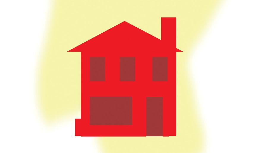 Emergency housing declaration illustration by Alexander Hunter/The Washington Times